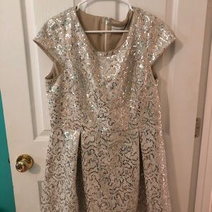 Classy sequined designer Calvin Klein dress